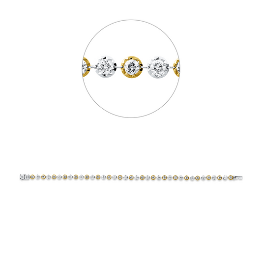 Farbiger Diamant Armband - 5F562
