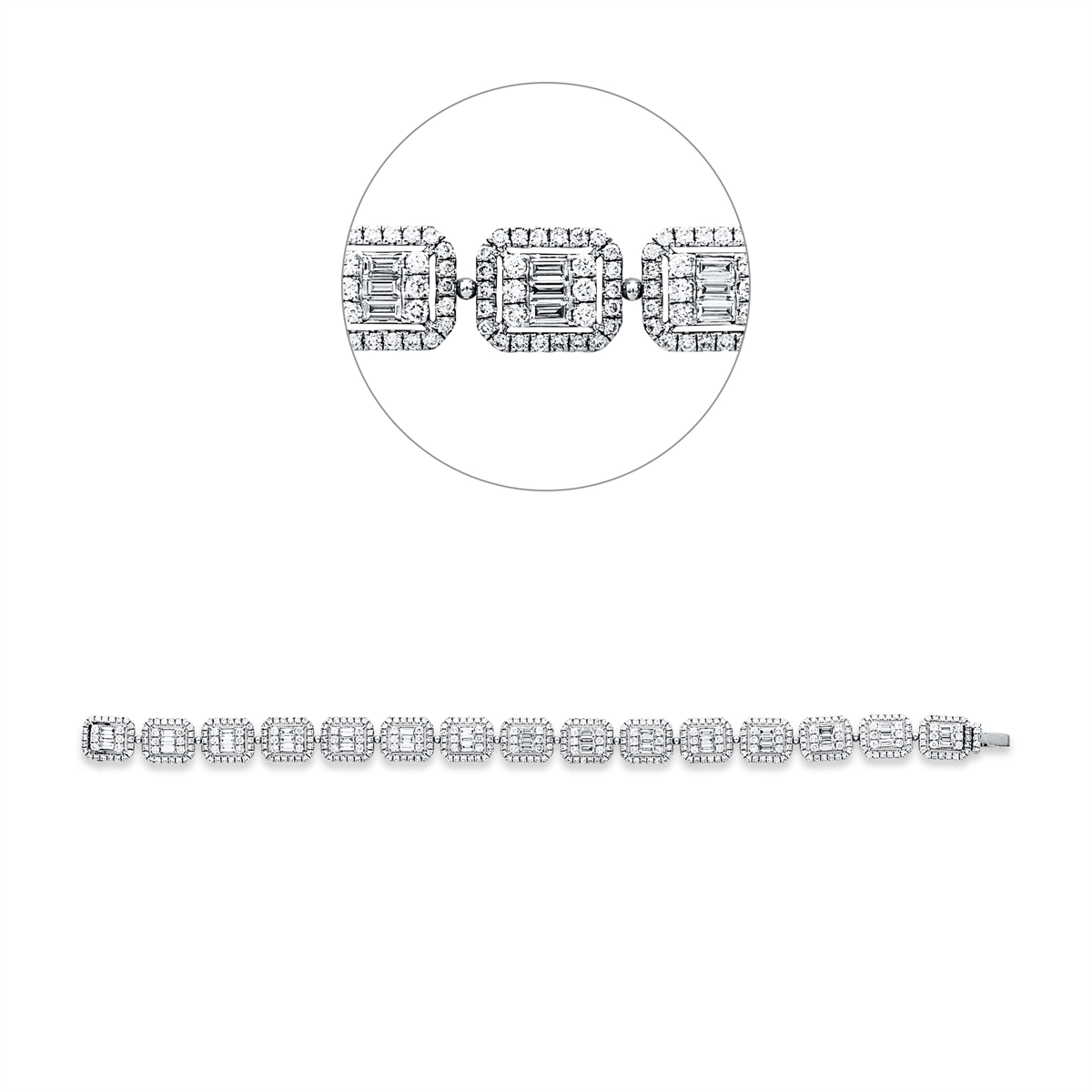 Baguette Armband - 5F785