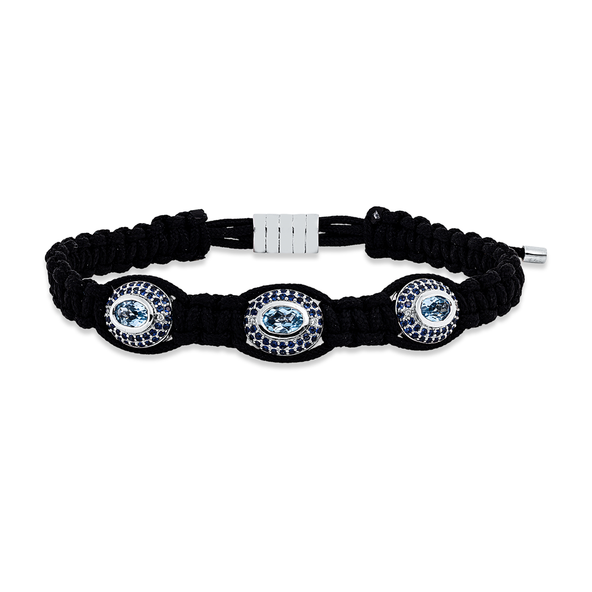 Leder- & Stoffband Armband - 5G192