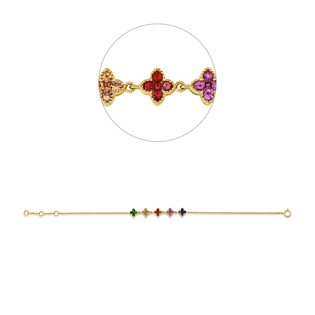 Rainbow & Multicolor Armband - 5G302