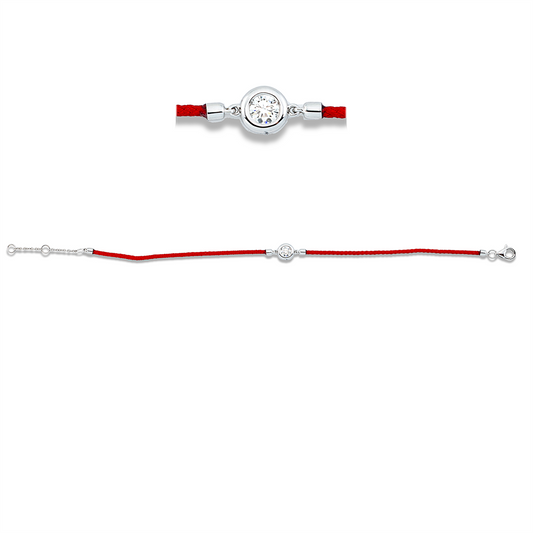 Leder- & Stoffband Armband - 5G364