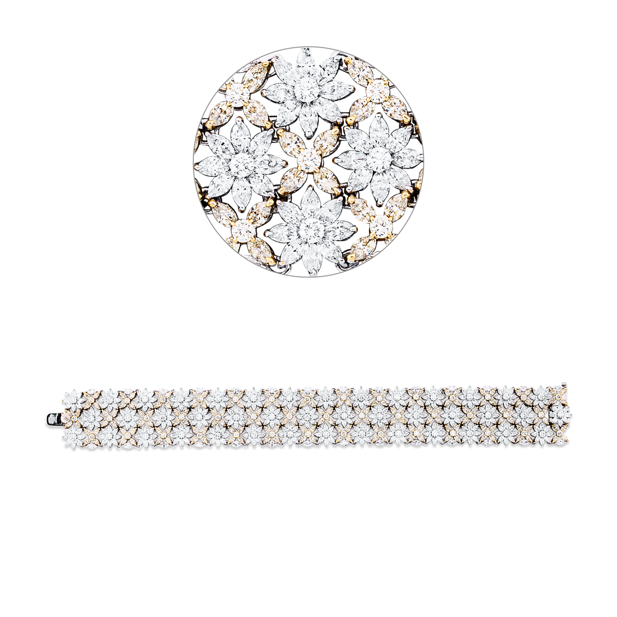 Farbiger Diamant Armband - 5G437