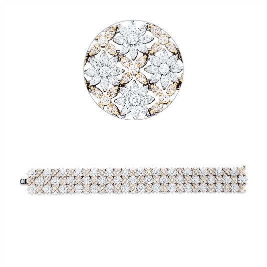 Farbiger Diamant Armband - 5G437