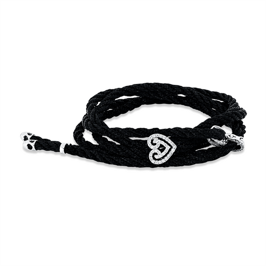 Leder- & Stoffband Armband - 5G721