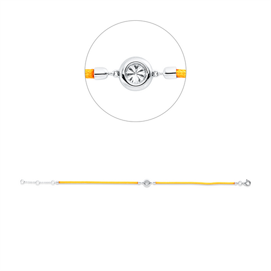 Leder- & Stoffband Armband - 5G754