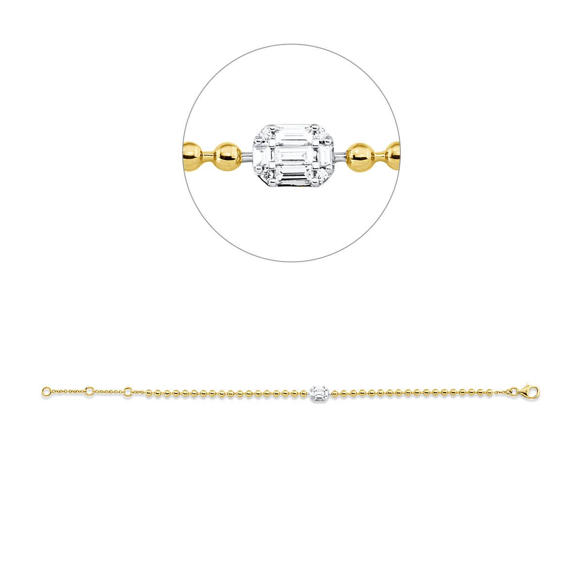Baguette Armband - 5G770