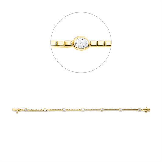 Mehrfachsteinbesatz Armband - 5G816