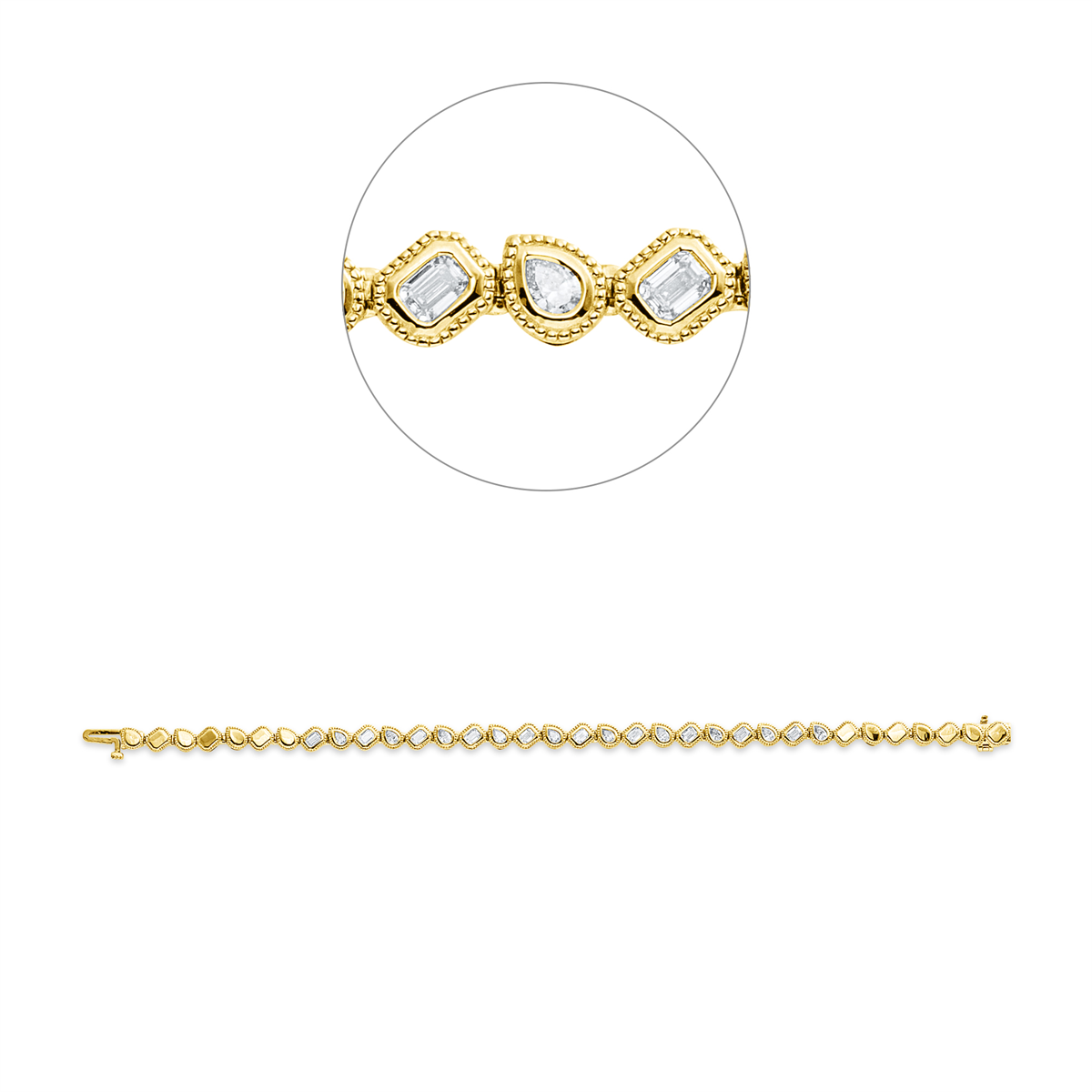 Baguette Armband - 5G817