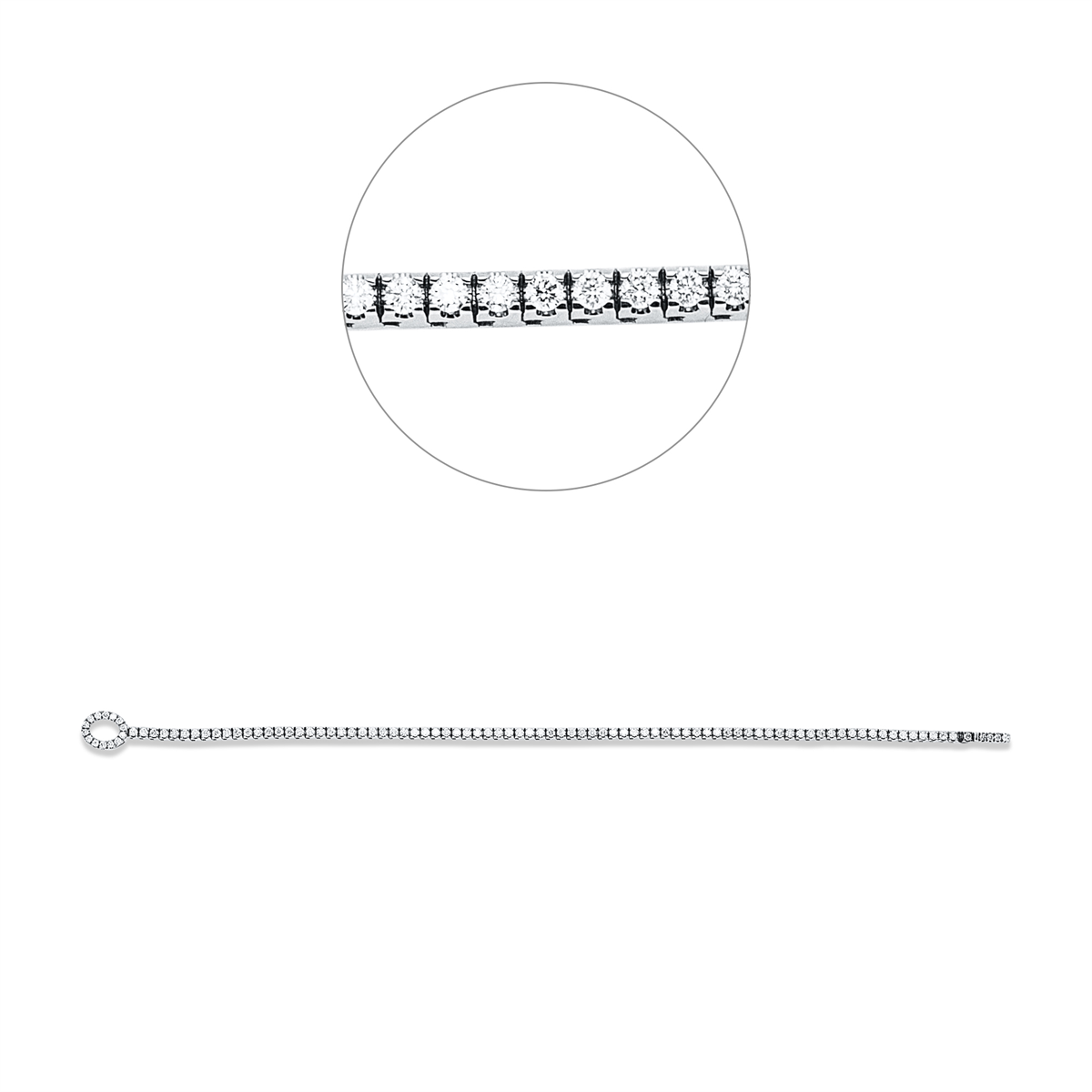 Mehrfachsteinbesatz Armband - 5G837