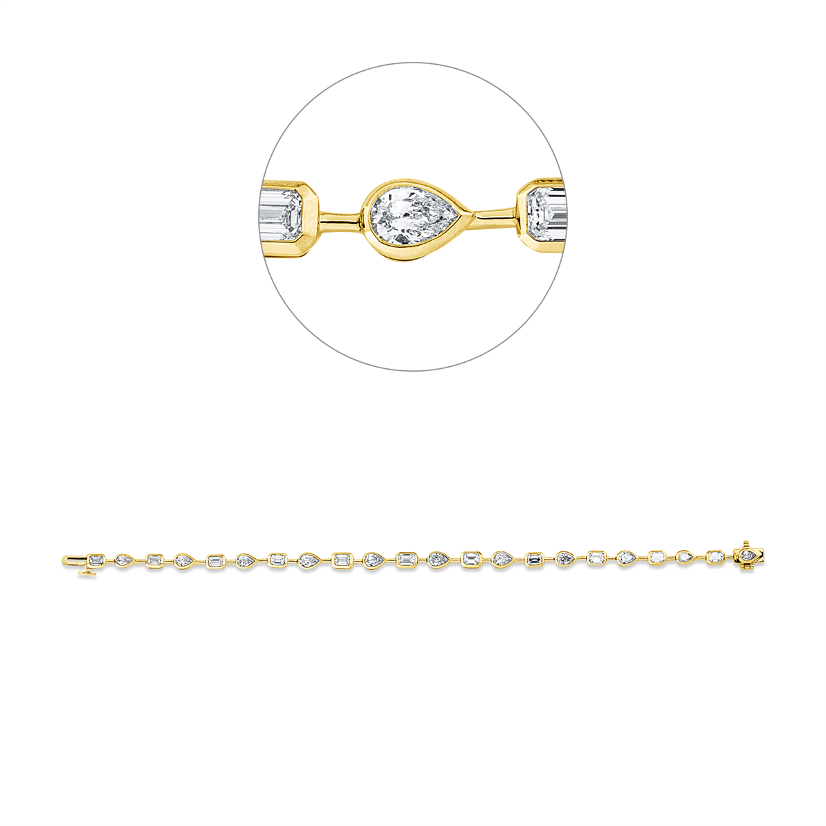 Baguette Armband - 5G857