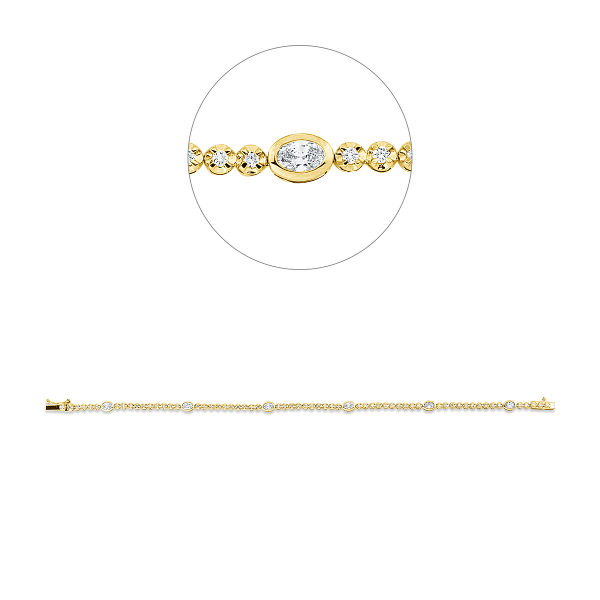 Mehrfachsteinbesatz Armband - 5G866