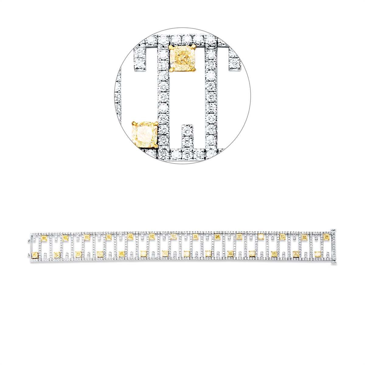 Farbiger Diamant Armband - 5G965