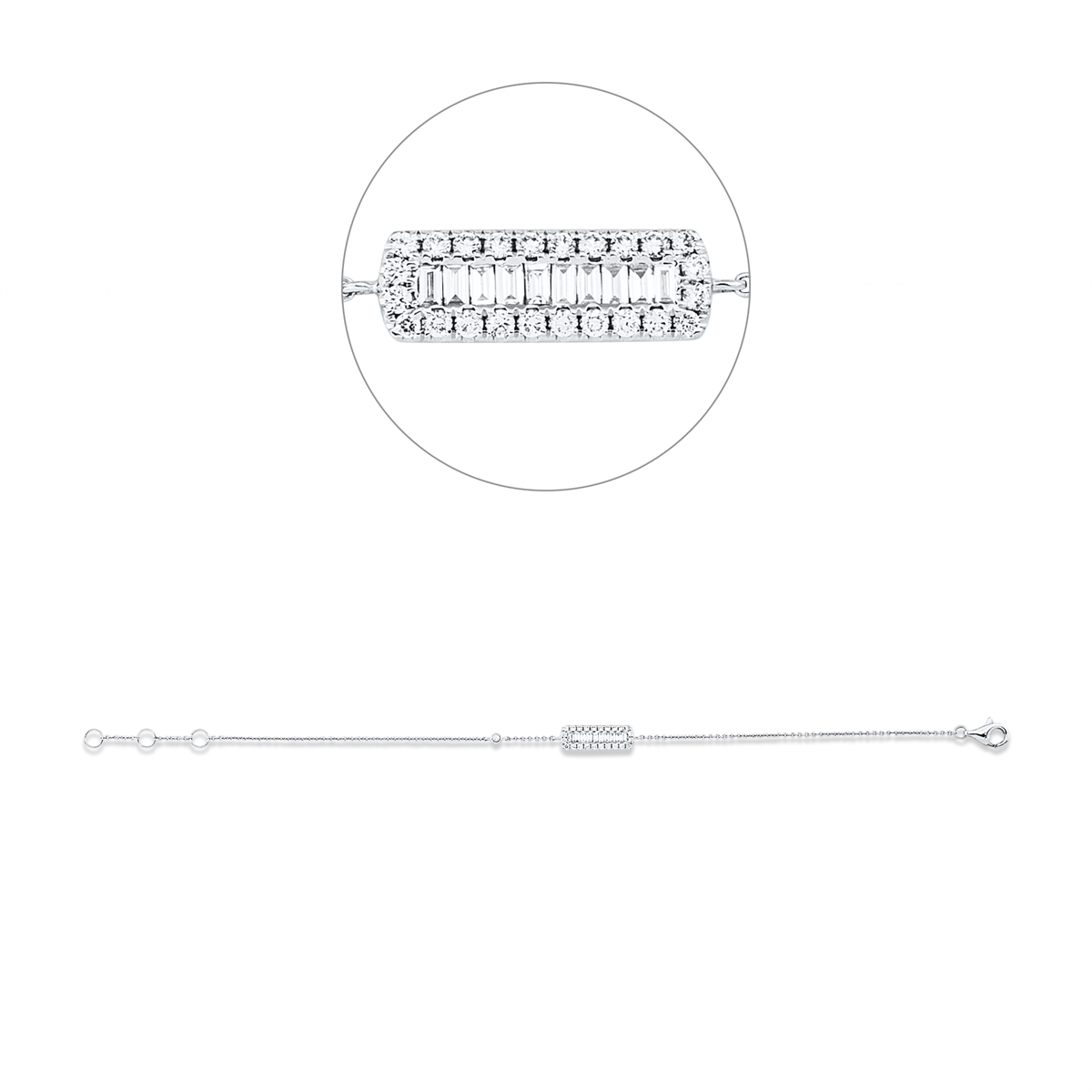 Baguette Armband - 5H058