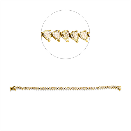 Farbiger Diamant Armband - 5H219